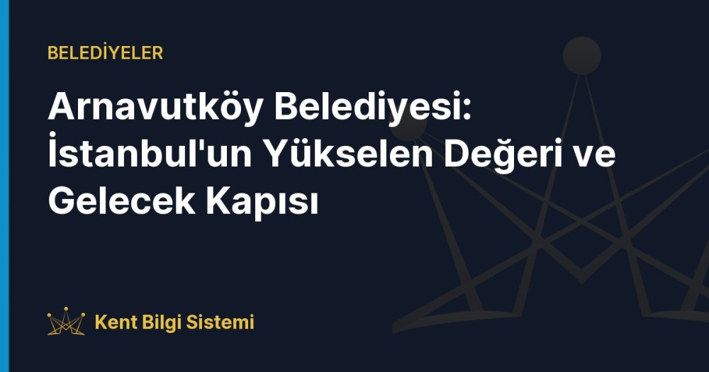 Arnavutköy ilçe sınırları içerisinde bulunan ve Türkiye'nin dünyaya açılan kapısı olan İstanbul Havalimanı.