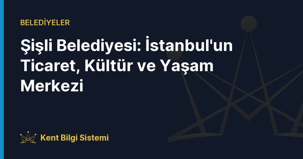 Şişli'nin modern yüzünü ve merkezi konumunu yansıtan genel bir görünüm.