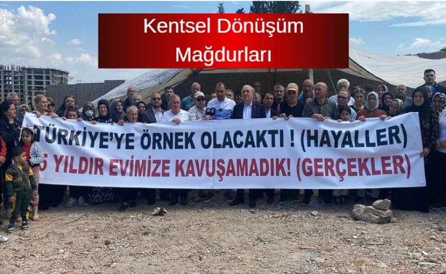 İzmir Uzundere Kentsel Dönüşüm Mağdurları Çadır Kurarak İsyan Etti