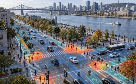 Montréal Trafiği GIS Tabanlı Dijital İkizle Test Ediyor